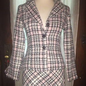 PInk Glen Plaid Blazer and Skirt